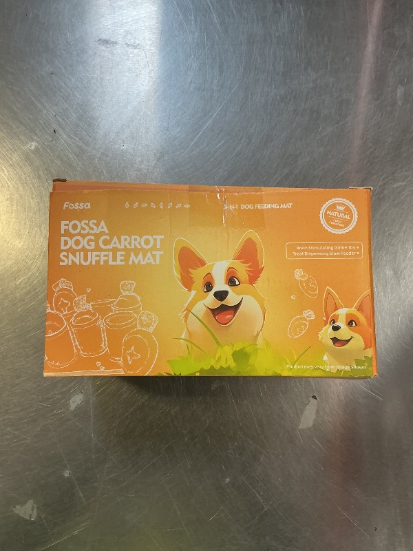 Photo 1 of Fossa Boredom Buster for Small and Medium Dog, Interactive Treat Puzzle Rug, Slow Feeder Mat with Squeaky Carrots, 20-40 Mins Self-Entertainment Toy, Enrichment Toy Gifts for Dog