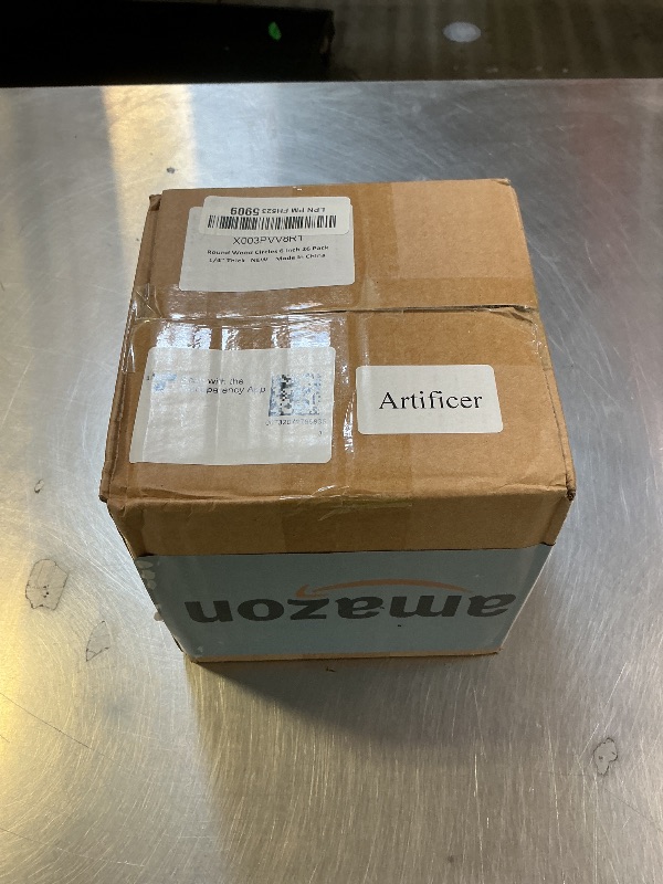 Photo 1 of [Upgraded] Artificer Wood Rounds, 6 Inch 26 Pack 1/4" Thick Unfinished Wood Circles for Crafts Plywood Board Round Wooden Discs Cutouts Panel for Painting Pyrography Wood Burning Coasters Signs