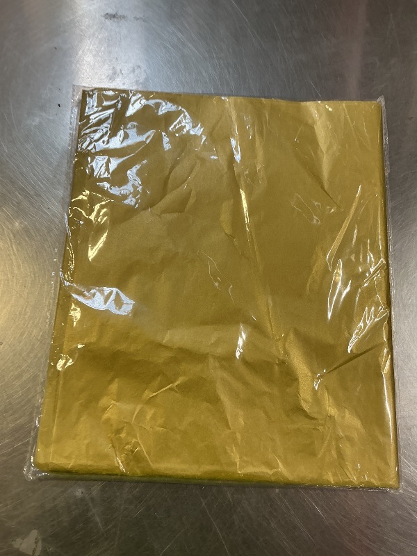 Photo 1 of 100 Sheets Gold Tissue Paper Artdly 12 x 20 Inches Gold Wrapping Paper Bulk for Weddings Birthday DIY Project Wrapping Crafts Decor