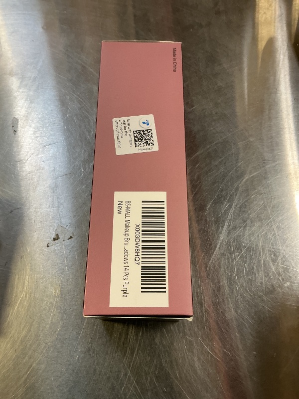 Photo 1 of BS-MALL Makeup Brushes Premium Synthetic Foundation Powder Concealers Eye Shadows 14 Pcs Purple for Makeup Beginner or Professional with Travel Case