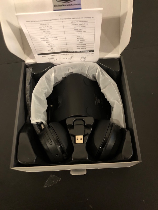 Photo 1 of (Upgraded Version) Wireless Headset, Bluetooth Headset with Noise Cancelling Microphone, Best Headphones with Mic Mute & USB Dongle for PC/Computer/Laptop/Cell Phones/Remote Work/Call Center