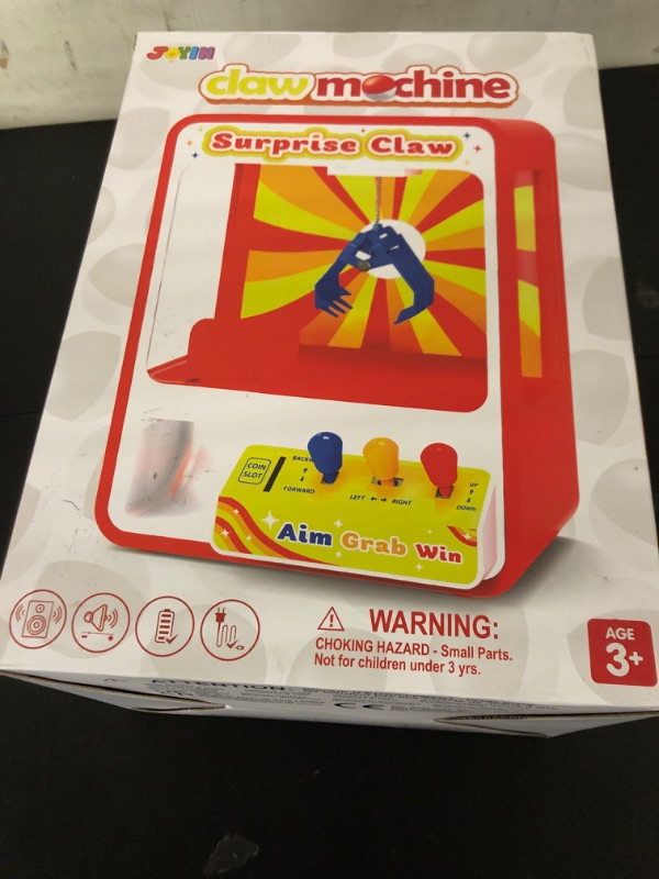 Photo 1 of **SELLING FOR PARTS**JOYIN Claw Machine Arcade Toy with LED Light & Adjustable Sound, Rechargable Dispenser Toys Mini Vending Machine for Kids - Perfect Christmas & Birthday Big Gifts for Kids, Ages 3+