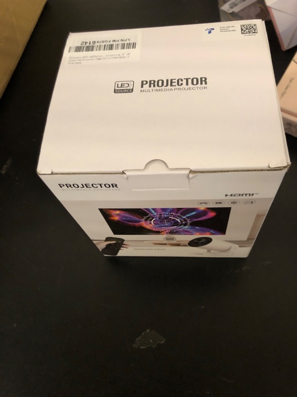 Photo 1 of ?Electric Focus?Mini Projector, Support 4K 1080P, 210 ANSI Portable Projector with WiFi and Bluetooth, Auto Keystone Correction Video Projector, Compatible with Smartphone,TV Stick,Laptop