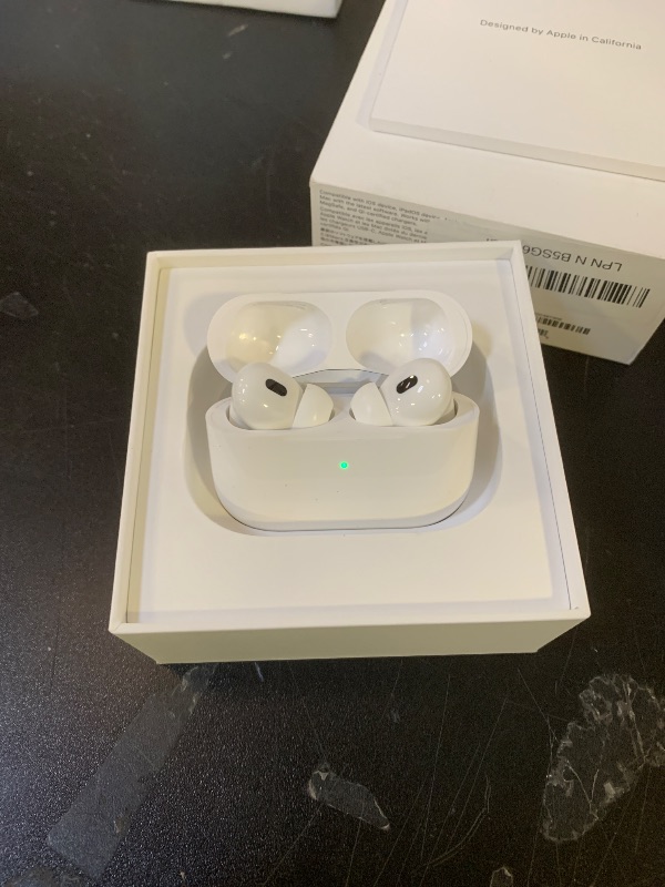 Photo 1 of *NOT CHARGING** Apple AirPods Pro 2 Wireless Earbuds, Active Noise Cancellation, Hearing Aid Feature, Bluetooth Headphones, Transparency, Personalized Spatial Audio, High-Fidelity Sound, H2 Chip, USB-C Charging