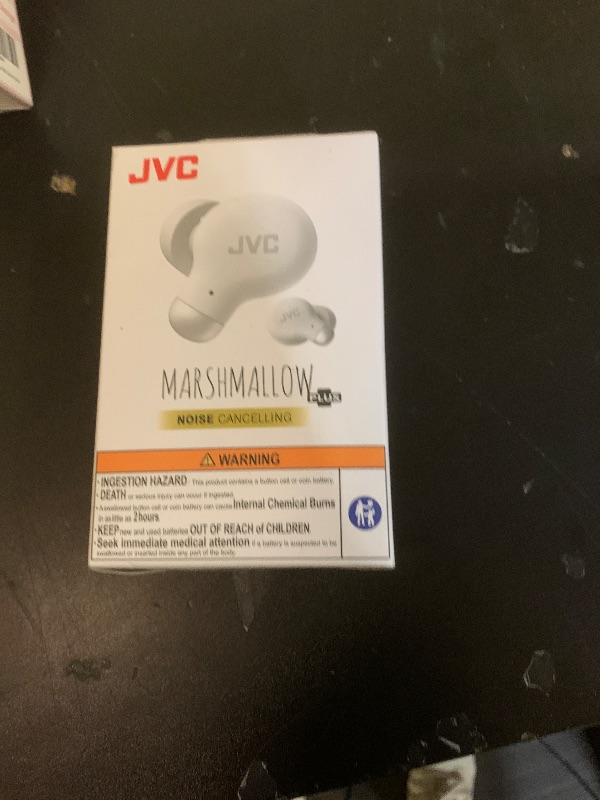 Photo 1 of **One Ear  Is defective**JVC Active Noise Cancelling True Wireless Earbuds - Bluetooth 5.3 with ANC - Comfortable Fit with S/M/L Silicon & Memory Foam Earpieces - IPX4 Water Resistant - 28 Hrs Playback - Compact Charging Case