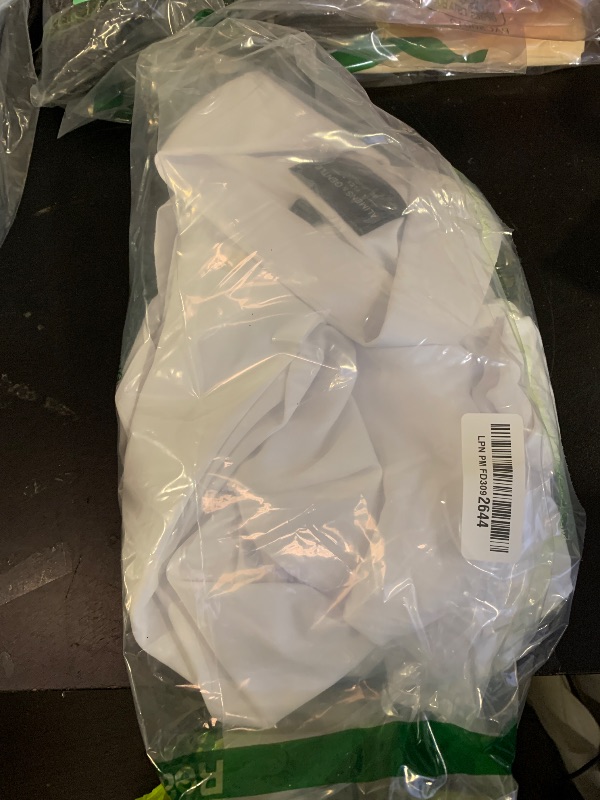 Photo 1 of Alimens & Gentle Men's Dress Shirts Transitional Weather Long Sleeve Stretch Wrinkle-Free Button Down Top White