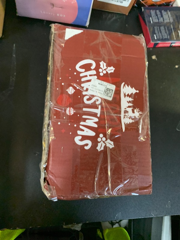 Photo 1 of 10Ft Christmas Garland with Lights, 30 LED String Lights Warm White with Pinecone & Red Berries, 2 Lighting Modes Battery Operated, Christmas Decor for Fireplace, Mantle, Stairs, Tree (10Ft 30LED)