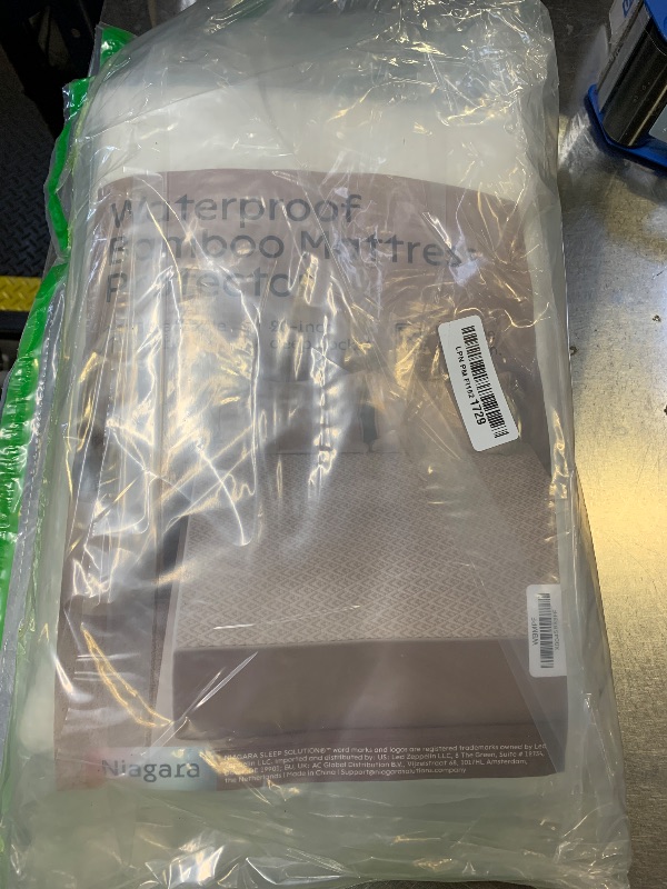 Photo 1 of 100% Waterproof Full Size Mattress Protector - 360 Pad Protection Against Spills, Stains & Accidents for Parents & Pet Owners - Noiseless & Cooling Viscose Made from Bamboo (White)