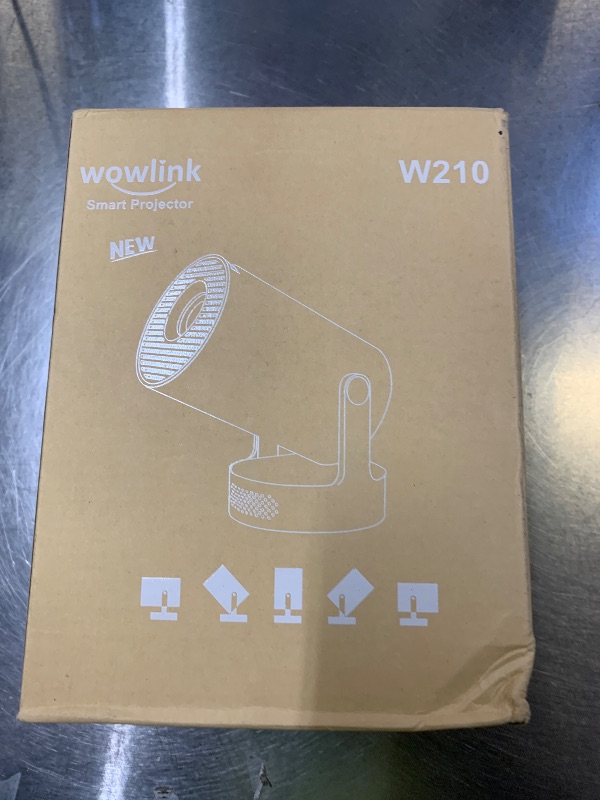 Photo 1 of [Built-in Apps & 2025 Upgraded] Mini Projector with WiFi 6 and Bluetooth 5.4 Support 4K 1080P Auto Keystone 180° Rotatable Projector Portable Compatibile with HDMI/TV Stick/Memory Stick/Laptop, White