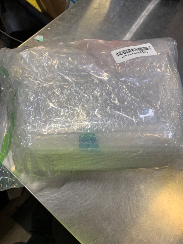 Photo 1 of 1 Pack Clear Portable Insect Reptile Terrarium Tank with Handle for Spider Snail Turtle Hermit Crab Gecko Insects Small Reptiles (with 10 Pack Small Plastic Reptile Carrier)