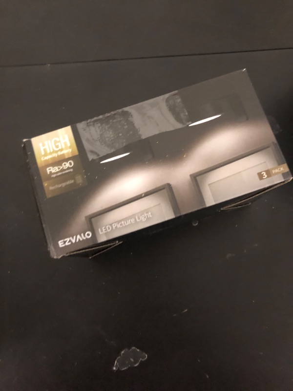 Photo 1 of EZVALO Picture Lights for Wall, 2000mAh Rechargeable Battery Magnetic Poster Lights with 3 Color Temps & 12 RGB, Remote Dimmable Timer Painting Light, Wall Decor Light for Art Display, Frame (3 Pack)