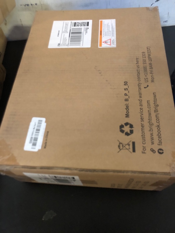 Photo 1 of Brightown 24 Inch Pre-Lit Artificial Christmas Wreaths for Front Door, Battery Operated Christmas Wreath with 50 LED Lights, Lighted Wreath for Front Door Wall Window