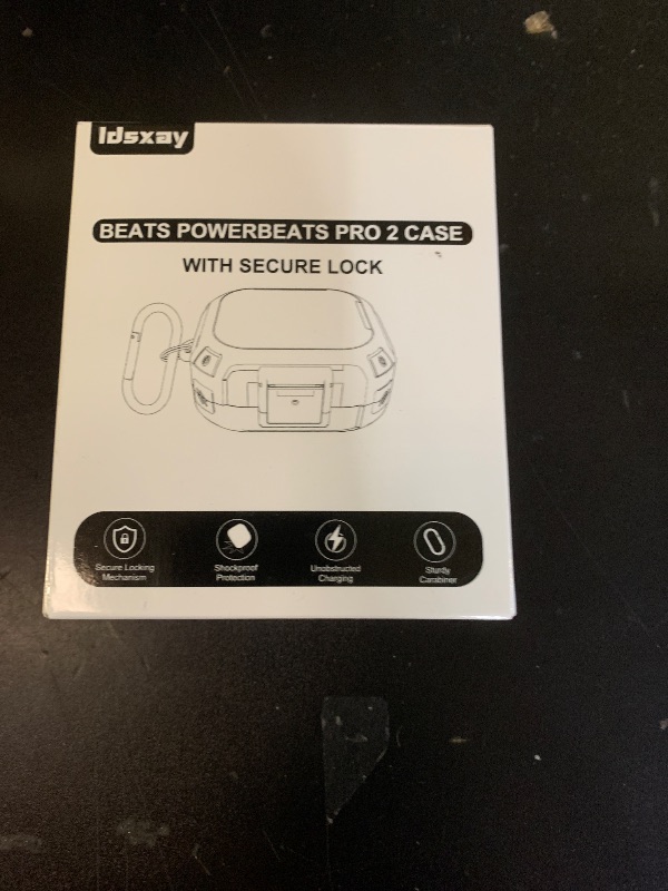 Photo 1 of [Upgrade Secure Lock] for Beats Powerbeats Pro 2 Case Cover, LDSXAY Carbon Fiber Shockproof Protective Cover for Powerbeats Pro 2 2025 with Cleaner Kit & Carabiner (Orange)