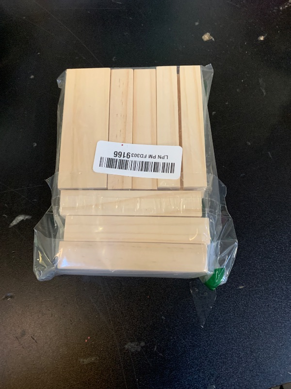 Photo 1 of 10 PCS Wood Place Card Holders,Wood Sign Holders,Table Number Holder Stands,Picture Holder,Name Card Holder for Wedding,Retail Shop,Parties, Anniversaries,Business Card Holders for Decoration,Events