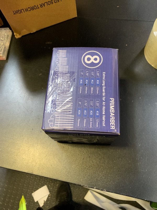 Photo 1 of AFANSO Mega Hair Clipper Guards, 8pcs Gray, Fits Most Wahl Full Size Hair Clippers (3 Inch 8pcs)