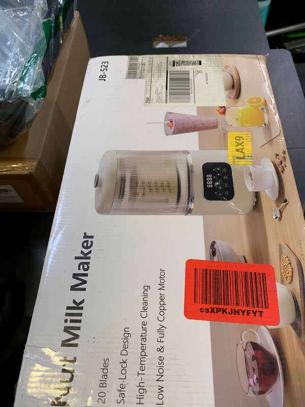 Photo 1 of Soy Milk Maker Machine, 20 Stainless Steel Blades with Delay Start, Keep Warm