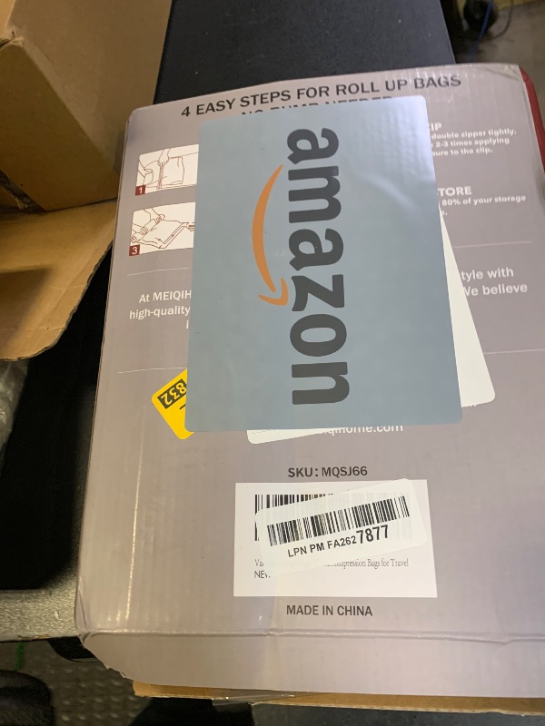 Photo 1 of 12 Pack Compression Bags for Travel | Vacuum Seal Storage Bags for Luggage & Dirty Clothes | Travel Packing Space Saver Bags for Suitcases & Home Organization | MEIQIHOME