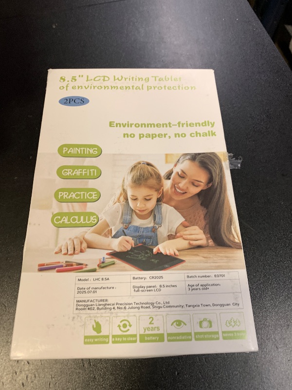 Photo 1 of [2 Pack] Genialba LCD Writing Tablet 8.5-Inch Colorful Doodle Board, Toddler Learning Educational Toys Gifts for 3-8 Years Old Girls and Boys, Electronic Drawing Pad for Kids (Pink&Blue)