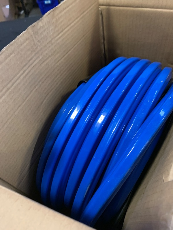 Photo 1 of 100FT Heated Water Hose for RV,Heated Drinking Water Hose with Thermostat,Lead and BPA Free,1/2" Inner Diameter,Temperatures Down to -40°F Self-Regulating,Blue Appearance