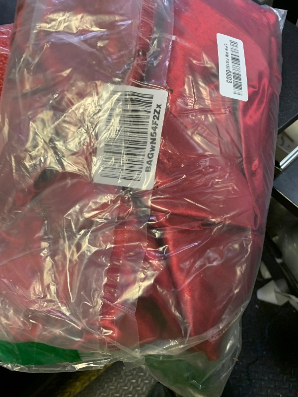 Photo 1 of 10ft x 10ft Burgundy Backdrop Curtains for Parties, Fabric Satin Background Curtain with Rod Pockets for Weddings, Birthday, Baby Shower, Photography, Graduation Party Backdrop Drapes, 2 Panels