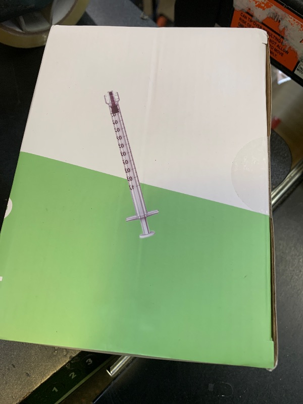 Photo 1 of 50 Pack 1mL Luer Lock Syringe without Needle 1cc Small Plastic Sterile Syringes Individually Wrapped