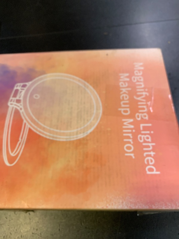 Photo 1 of FASCINATE Magnifying Mirror 30X 1X Double Sided Magnification Makeup Vanity Mirror Rechargeable Lighted Mirror with 3 Color Setting Adjustable Rotation LED Vanity Desk Mirror