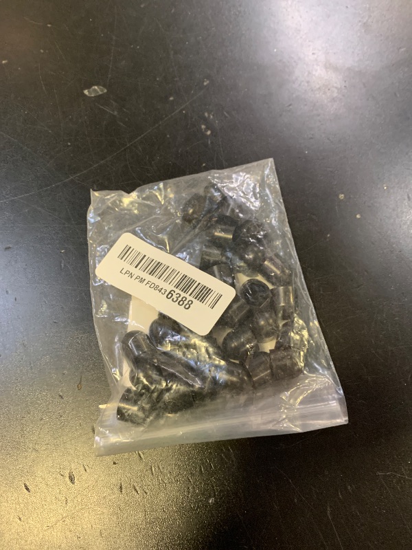 Photo 1 of 30 PCS Bolt Nut Protective Cap Hex Head Bolt Covers M6×10mm Dome Plastic Bolt Caps Black Hexagonal Dome Protective Cap Exposed