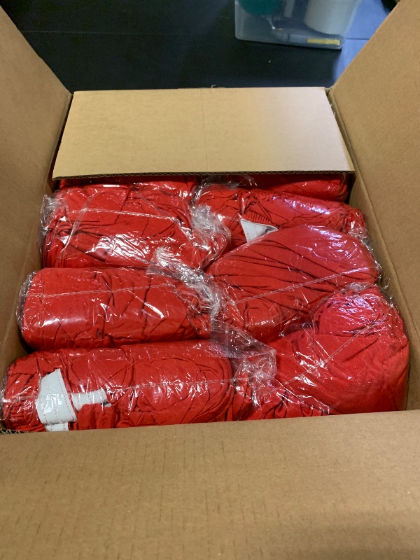 Photo 1 of 10 Pack Picnic Fitted Table Cover for 8 Foot Tablecloth for Rectangle Tables Waterproof Stretch Washable Folding Indoor and Outdoor Spandex Table Cloth for Camping Banquet and Parties (Red,30" x 96")