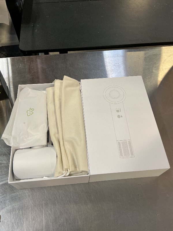 Photo 1 of YALICE Cordless Hair Dryer Rechargeable with Digital Screen, 15000mAh Travel Hair Dryer with Magnetic Nozzle, 4 Mode Portable Hair Blow Dryers for Women Kids Outdoor Camping Beaches (White)