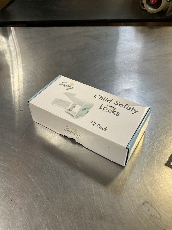 Photo 1 of 12 Pack Cabinet Locks Child Safety | Baby Safety Cabinet Locks NO Drilling 3M Adhesive Baby Proof Drawer Lock Child proofing cabinets latches for Kids Latch for Drawers & Door Child Safety Locks