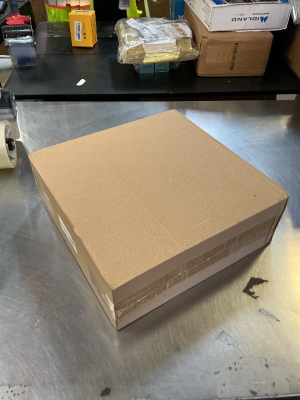 Photo 1 of 12" x 12" x 4" PVC Plastic Junction Box with Pre Molded 3/4" & 1" Punch in Holes Waterproof Electrical Boxes Project Junction Conduit Box for Electrical Outdoor Enclosure