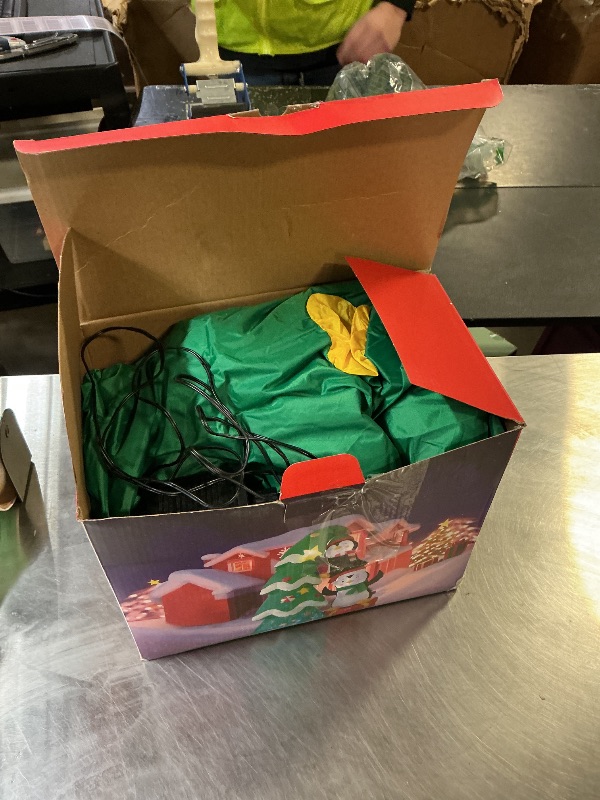 Photo 1 of 7FT Inflatable Christmas Tree Outdoor Decorations, Blow up Christmas Tree with Penguins & Gift Box Yard Decorations, Build-in LED Lights for Holiday Party Indoor Garden Lawn Patio Festive Decor