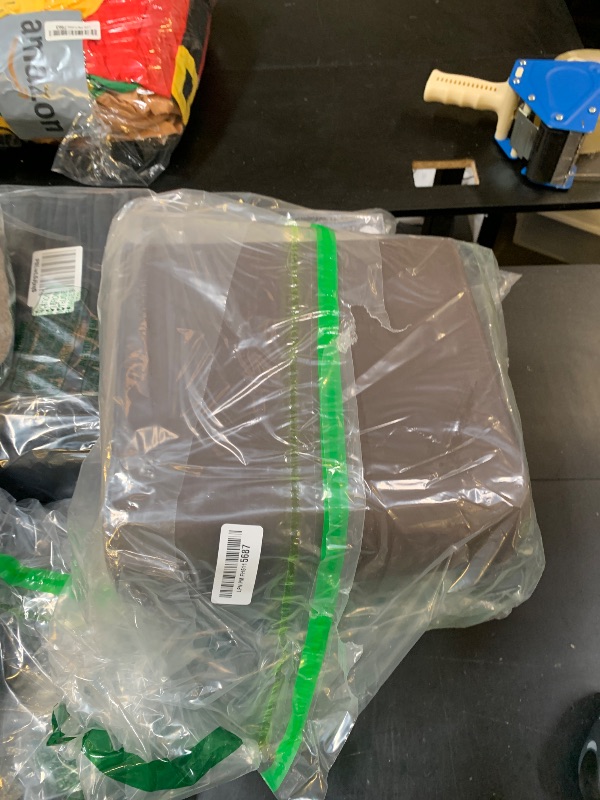 Photo 1 of Cesun Automatic Motion Sensor Bathroom Trash Can with Lid, 2.6 Gallon Touchless Trash Bin, Smart Plastic Slim Garbage Can Small Brown Wastebasket for Toilet, Office, rv, Bedroom, Living Room