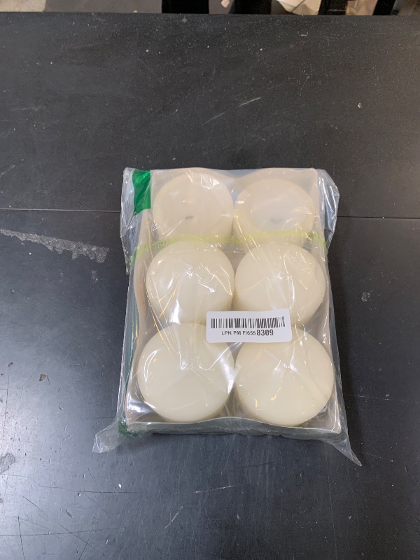 Photo 1 of **USED, SEE NOTES** Stonebriar 6 Pack Tall 3 x 3 Inch 18 Hour Long Burning Unscented Ivory Wax Pillar Candles