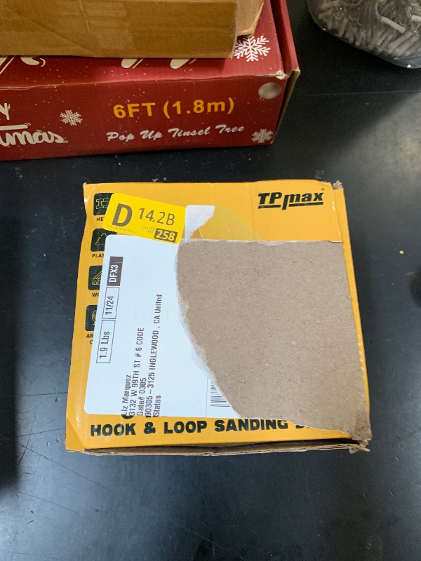 Photo 1 of 100PCS 6 Inch 220 Grit 150mm 6 Hole Sanding Discs Sandpaper - Premium Gold Round Hook and Loop for Random Orbital Sander - Ideal for Wood, Metal, Automotive