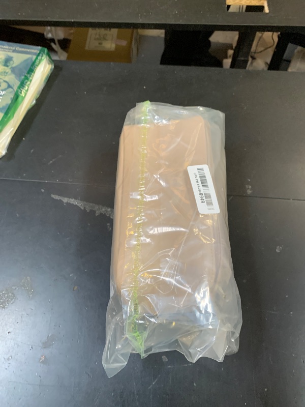 Photo 1 of Vlando Makeup Bag,Large Capacity Travel Toiletry Bag,Cosmetic Bags for Women PU Leather Waterproof Portable Pouch with Divider & Handle-Toffee