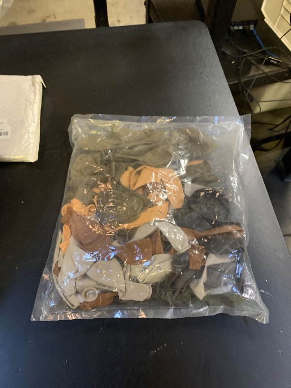 Photo 1 of 100pcs Brown Balloons - 12 Inch Dark Brown Beige Coffee Sand White & Neutral Balloons for Birthday, Boho Safari Baby Shower, 2025 Graduation Party Decoration (66ft Ribbons)