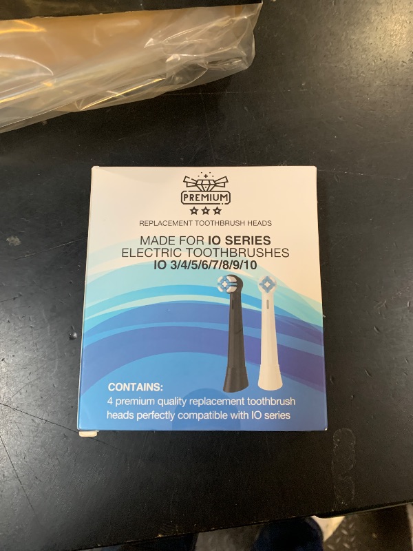 Photo 1 of [Upgraded 2025] AmuLumon 4-Pack Ultra-Soft Toothbrush Heads for Oral-B iO Series (iO3/iO4/iO5/iO6/iO7/iO8/iO9/iO10) – Gentle Gum Care, Hygienic Travel-Ready Replacement Brush Heads (White, 4PACK)