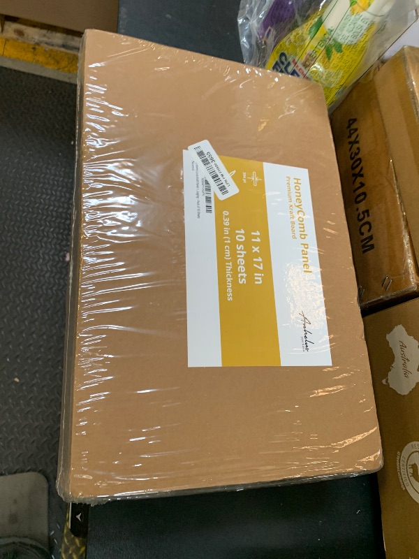 Photo 1 of 10 Honeycomb Kraft Panel 11 x 17 Inch – Ultra Thick 394pt (1cm) Honeycomb Board for Model Making, DIY Projects, Display Backing, Packaging – Pack of 10 Sheets