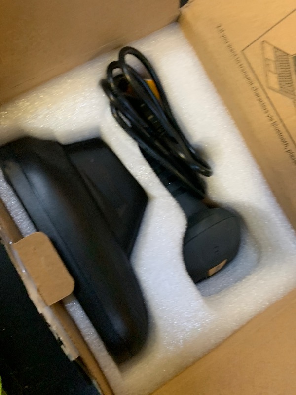 Photo 1 of NETUM Upgraded QR Industrial Bluetooth Barcode Scanner with Charging Dock, Wireless 2D 1D Bar Code Reader 2600mAh Drop Protection Shock Dust Proof Hands Free for Windows Mac Android iOS (NT-1200)