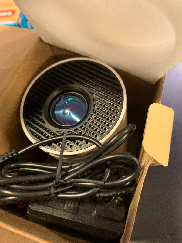 Photo 1 of [Built-in Apps & 2025 Upgraded] Mini Projector with WiFi 6 and Bluetooth 5.4 Support 4K 1080P Auto Keystone 180° Rotatable Projector Portable Compatibile with HDMI/TV Stick/Memory Stick/Laptop, White