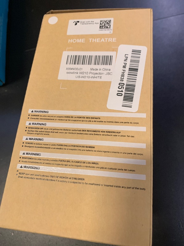 Photo 1 of [Built-in Apps & 2025 Upgraded] Mini Projector with WiFi 6 and Bluetooth 5.4 Support 4K 1080P Auto Keystone 180° Rotatable Projector Portable Compatibile with HDMI/TV Stick/Memory Stick/Laptop, White