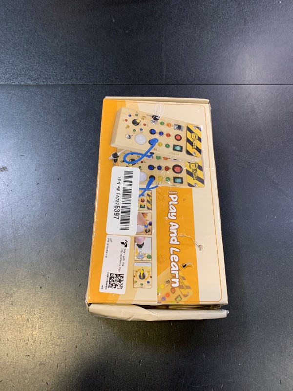 Photo 1 of wakeInsa Busy Board with led Light? Sorting Sensory Travel Toys for Toddlers 1-3? Wooden Toddler Busy Board Montessori Toys for 1+ Year Old