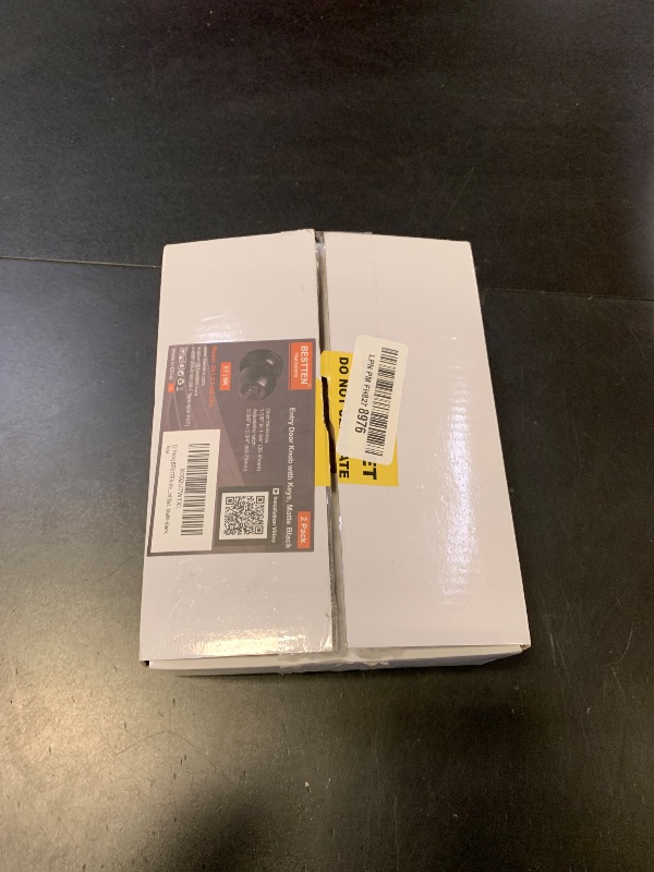 Photo 1 of [2 Pack] BESTTEN Keyed Entry Door Knob, Entrance Door Lock, Keyed Different, Standard Ball, Matte Black