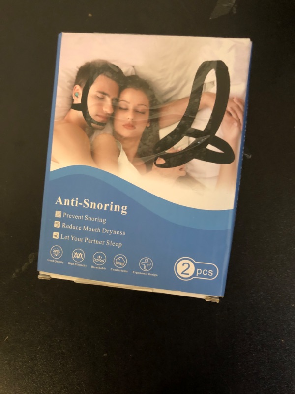 Photo 1 of 2 Pack Anti Snoring Chin Strap for Sleeping, Adjustable Jaw Support Strap to Keep Mouth Closed, Soft Snoring Solution for Men Women, Stops Snoring Dry Mouth, Comfort Fit Nighttime Sleeping