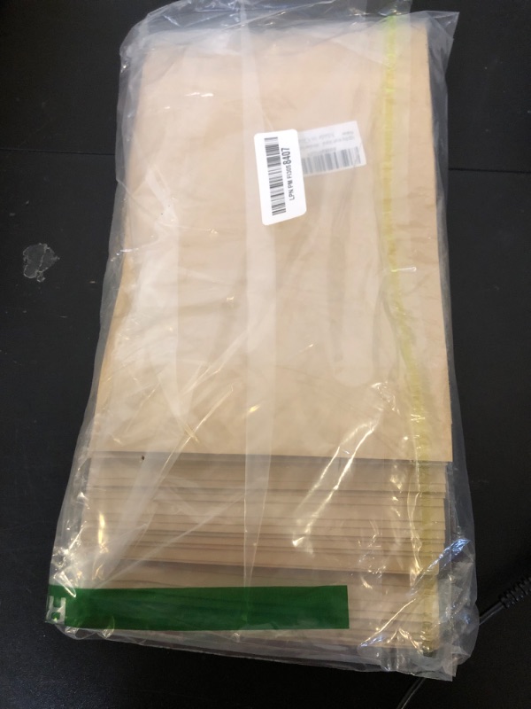 Photo 1 of 100 Pcs Kraft Stand Up Pouches 7.1 x 10.2 Inch Resealable Zip Lock Food Storage Bags with Matte Window for Packaging