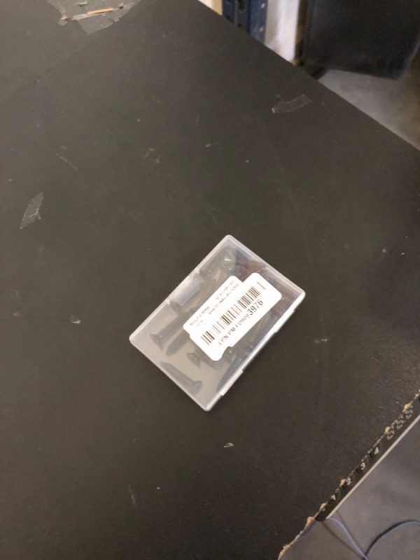 Photo 1 of #14 x 1-1/4" Wood Screws Flat Head Fast Self Tapping Drywall Screws 18-8 Stainless Steel 304 Black Finish, 25 PCS