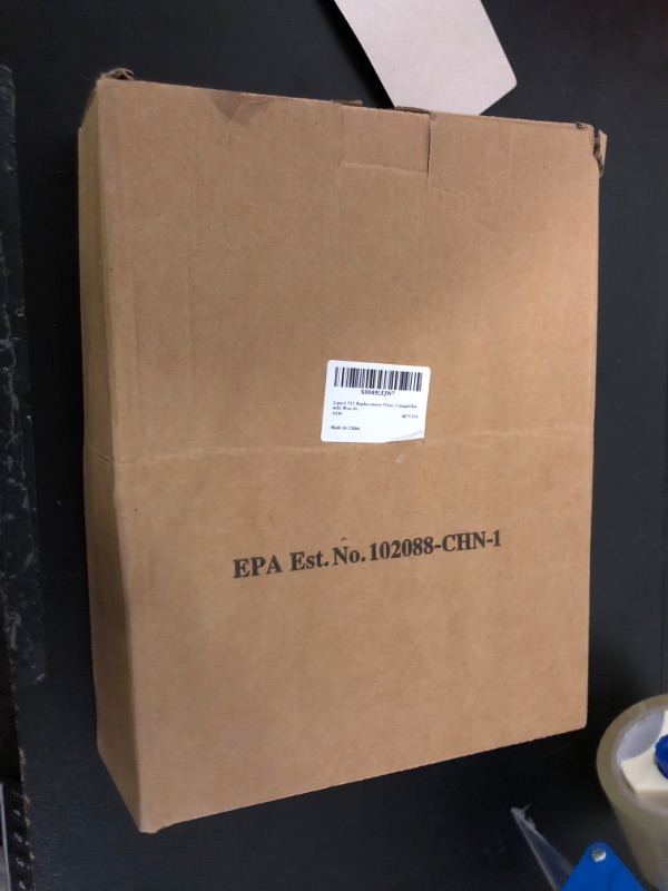Photo 1 of 2-pack 511 Replacement Filter, Compatible with Blue Air Blue Pure 511 Air Purifier, Ture HEPA Filters, and Activated Carbon Filter