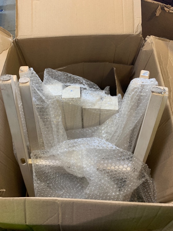 Photo 1 of *WHITE WOOD CHAIRS UNKNOWN STYLE*