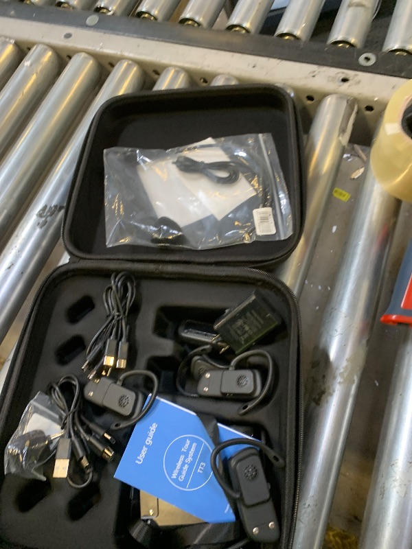 Photo 3 of PANDAAR Wireless Tour Guide System, 140m Range, Clear Sound Quality, Voice Audio Transmission for Factory School Training Teaching Church(1 Transmitter & 10 Receivers)